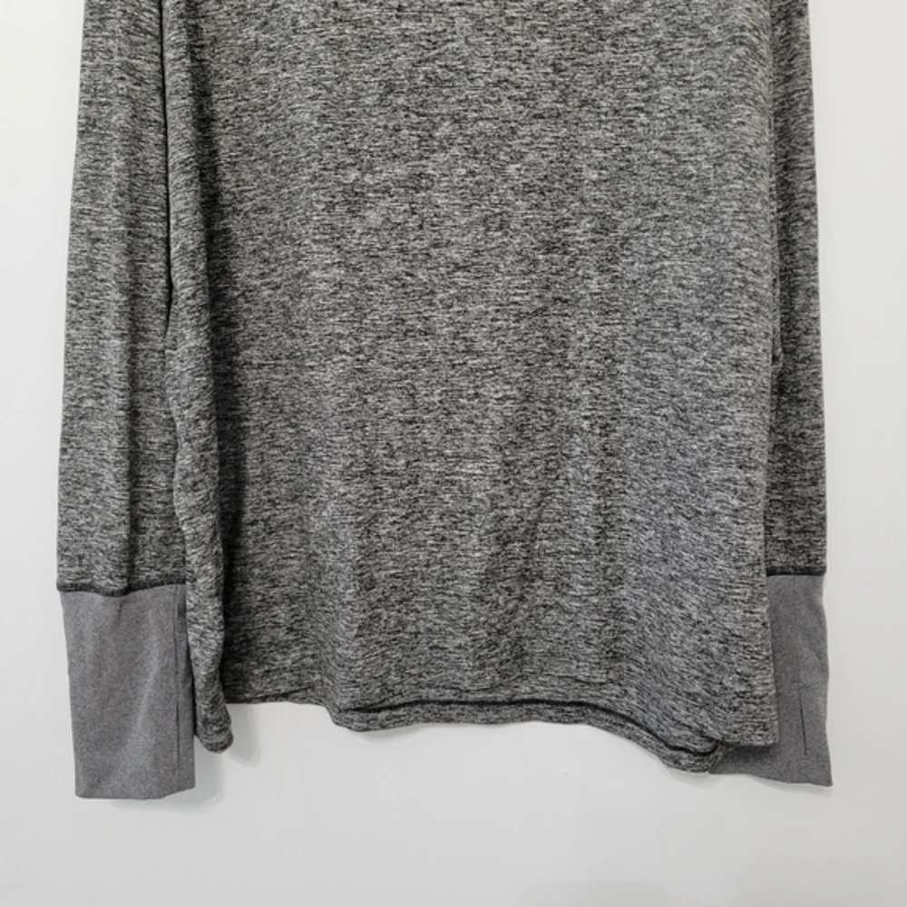 Nike Women's Element Long Sleeve Running Shirt‎ Size XXL Heathered Grey & Black